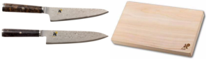 SET DE 2 COUTEAUX JAPONAIS MIYABI 5000MCD67 UTILITAIRE - CHEF ET PLANCHE MIYABI BLACK
