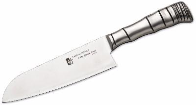 COUTEAU JAPONAIS SANTOKU 17,5 CM TAMAHAGANE GAMME BAMBOO 3 PLY SPECIAL STEEL