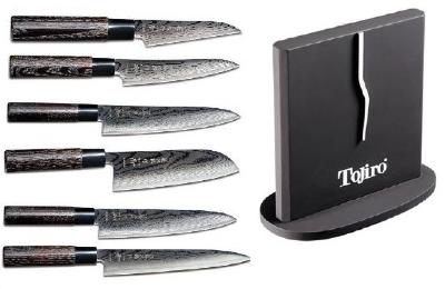 BLOC COMPLET DE 6 COUTEAUX TOJIRO SHIPPU BLACK