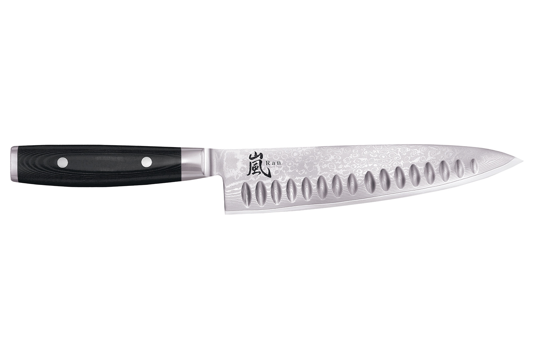 Couteau japonais Yaxell "Ran" - Couteau de chef lame alvole 20 cm