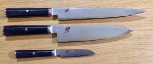 SET DE 3 COUTEAUX DE CUISINE JAPONAIS MIYABI 5000DP