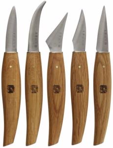SET DE 5 COUTEAUX A SCULPTER JAPONAIS