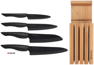 BLOC DE 4 COUTEAUX EN CERAMIQUE KYOCERA SHIN