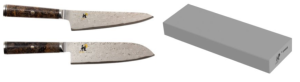 SET DE 2 COUTEAUX JAPONAIS MIYABI 5000MCD67 UTILITAIRE - SANTOKU ET PIERRE MIYABI BLACK