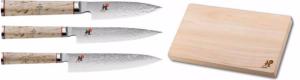 SET DE COUTEAUX JAPONAIS MIYABI 5000MCD "FORME EUROPÉENNE" ET PLANCHE