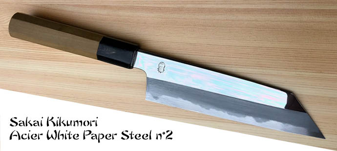Couteaux japonais Sakai Kikumori White Paper Steel n°2