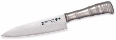 COUTEAU JAPONAIS TAMAHAGANE GAMME BAMBOO KYOTO 63 PLY CHEF DE 18 CM