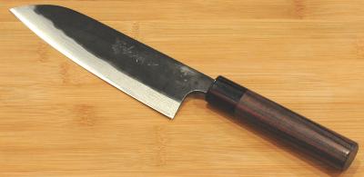 COUTEAU JAPONAIS MASAKAGE GAMME ANRYU KUROUCHI SANTOKU 16.5 CM