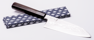 COUTEAU ARTISANAL JAPONAIS HAIKU ITAMAE SANTOKU 18 CM
