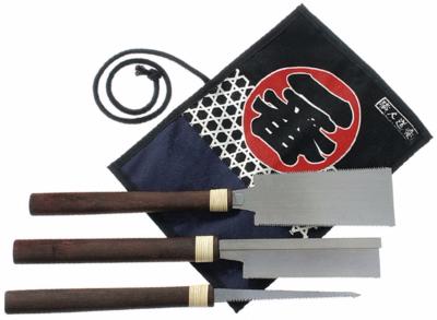 SET DE 3 SCIES à BOIS JAPONAISES DU MAITRE KANZAWA