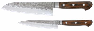 SET DE 2 COUTEAUX JAPONAIS ARTISANAUX MUSAKICHI