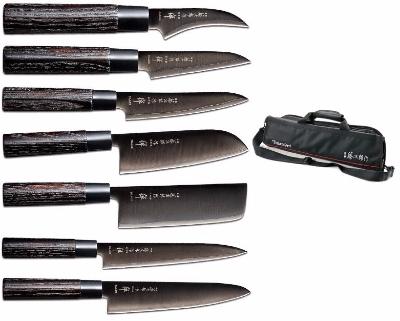 MALLETTE DE 7 COUTEAUX TOJIRO ZEN BLACK