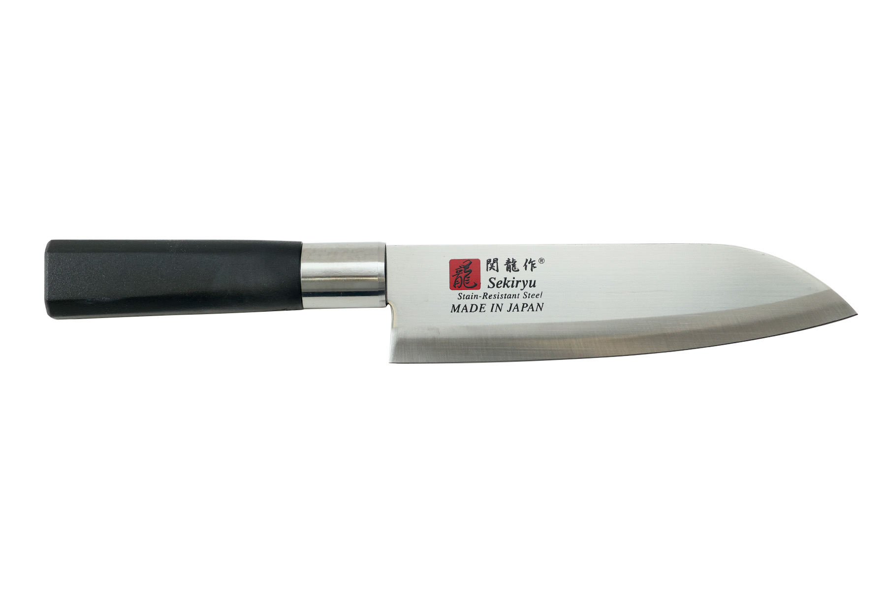 Couteau japonais santoku 17 cm Jaku Black