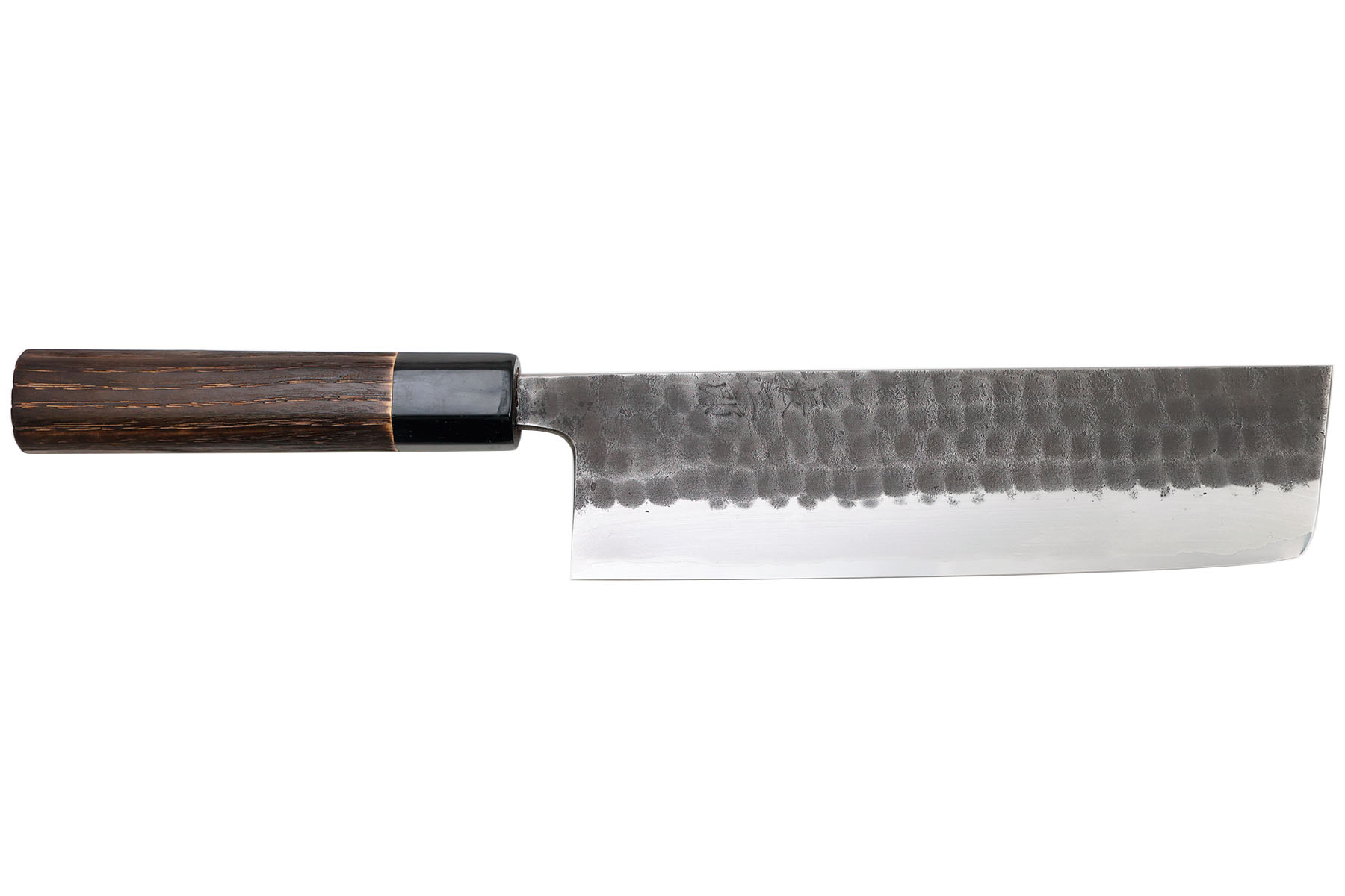 Couteau japonais Chozaburo par Toshihiro Wakui finition martelée - couteau nakiri 18 cm