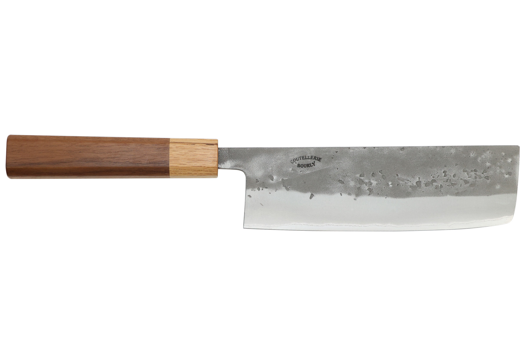 Couteau japonais Nashiji de Tadafusa & Coutellerie Bourly - Couteau Nakiri 16,5 cm