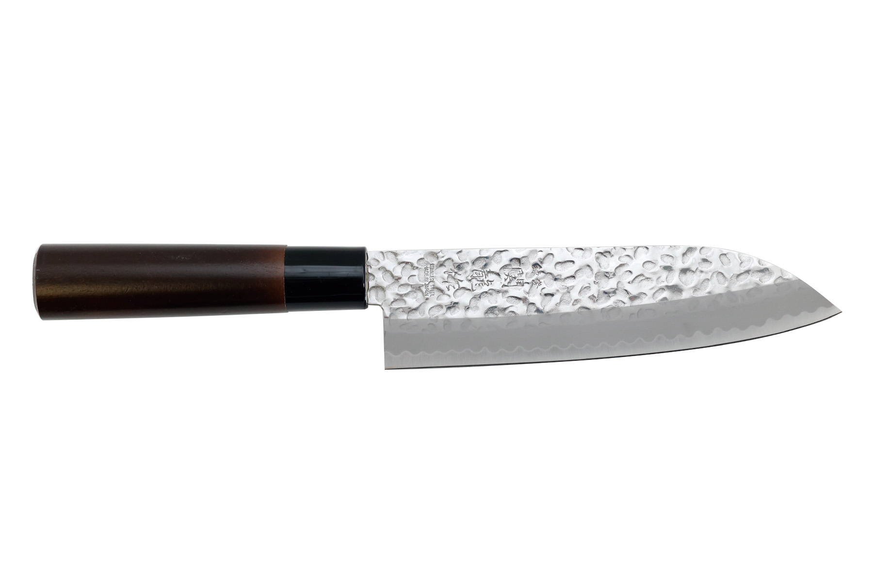 Couteau japonais santoku 17  cm Jaku Hammered