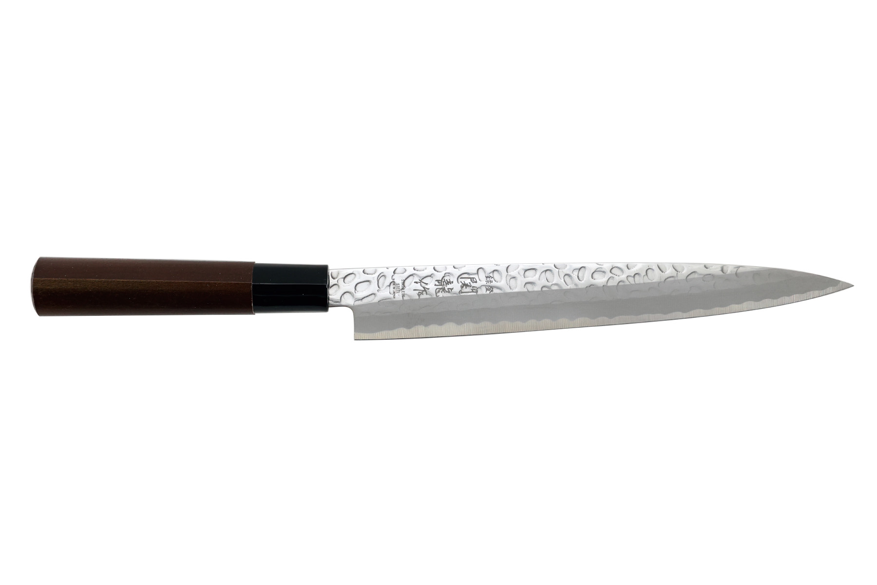 Couteau japonais sashimi 21 cm Jaku Hammered