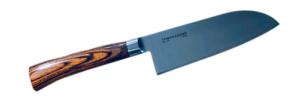 Couteau de cuisine japonais Tamahagane gamme San - santoku 12 cm