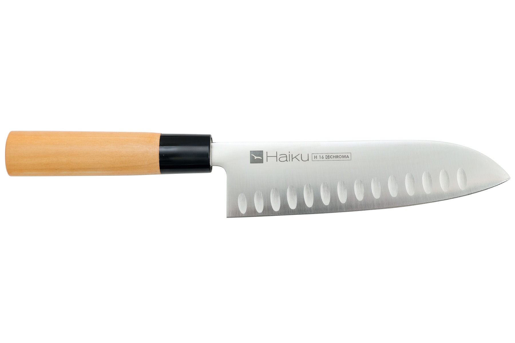 Couteau japonais Haiku de Chroma - Couteau santoku alvéolé 17 cm