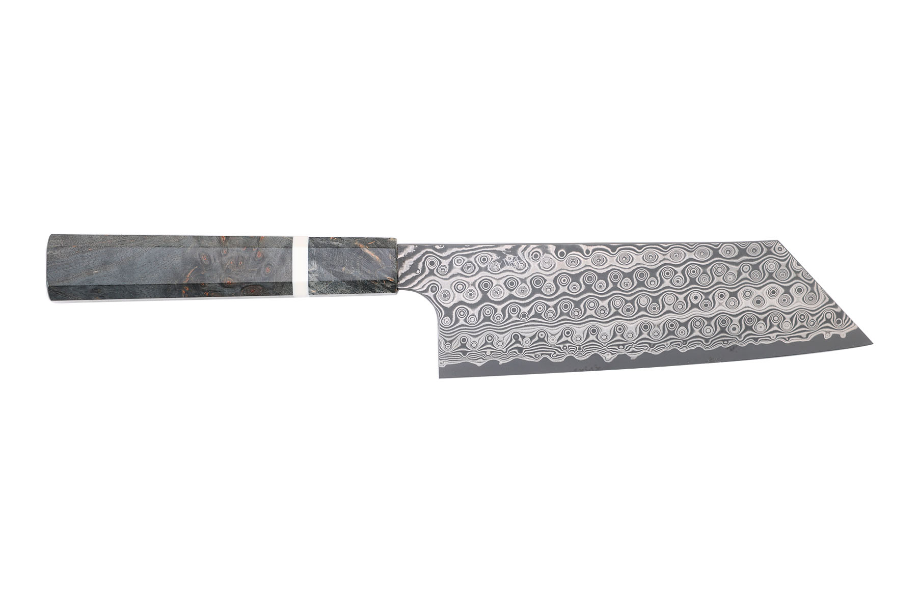 Couteau japonais artisanal Nigara Hamono - Couteau kiri-nakiri 18 cm