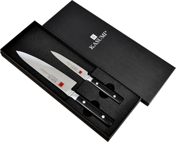 Coffret de 2 couteaux de cuisine japonais Chroma Kasumi Masterpiece
