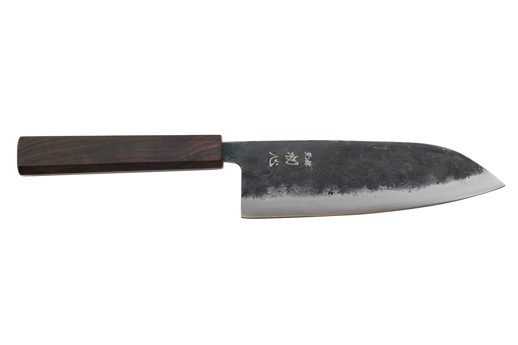 Couteau japonais de Hatsukokoro Kurogane Blue2 - Couteau santoku 16,5 cm