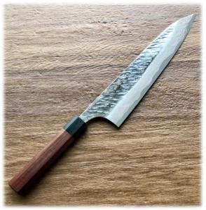 Couteau artisanal japonais Nigara Hamono - Gyuto 210 mm - Ginsan Damas