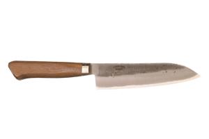 Couteau japonais Arata de Tadafusa & Coutellerie Bourly - Couteau Santoku 17 cm