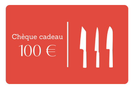 Chèque cadeau couteau japonais 100€