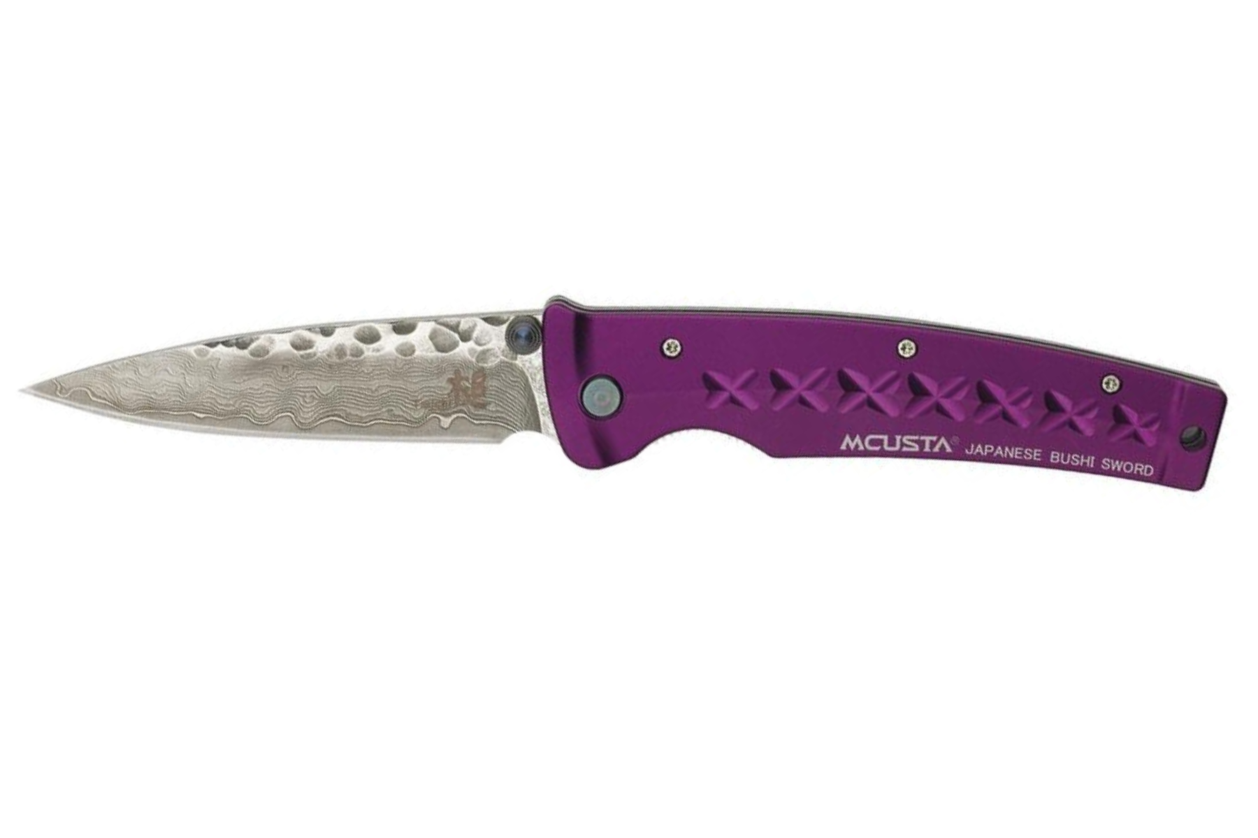 Couteau japonais Mcusta Fusion - manche 11 cm aluminium anodisé violet