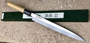 Couteau artisanal japonais sashimi 270 mm VG10 de Sukenari