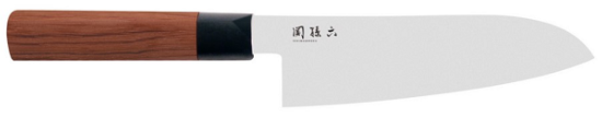 Couteau japonais Kai Seki Magoroku santoku 17 cm pakkawood