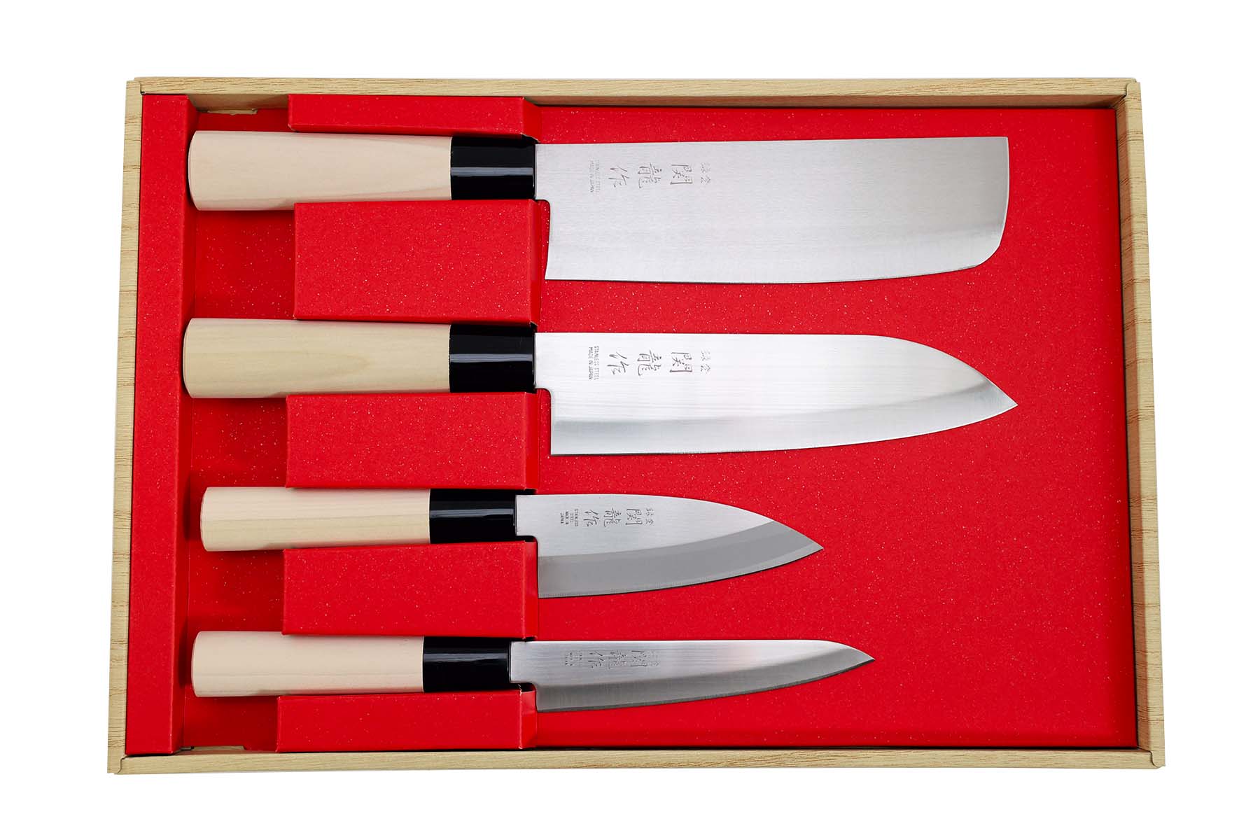 Coffret de 4 couteaux japonais Jaku Tradition - SR1001