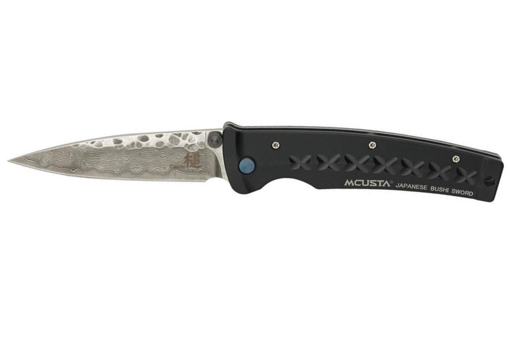 Couteau japonais Mcusta Fusion noir - manche 11 cm aluminium anodisé noir