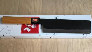 Couteau japonais artisanal Kyusakichi nakiri 17 cm - zelkova