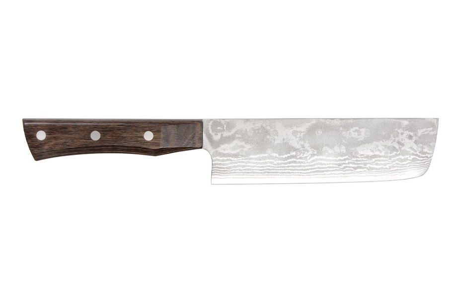 Couteau artisanal Shigeki Brownwood - Couteau nakiri 19 cm