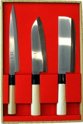 Coffret de 3 couteaux japonais Jaku