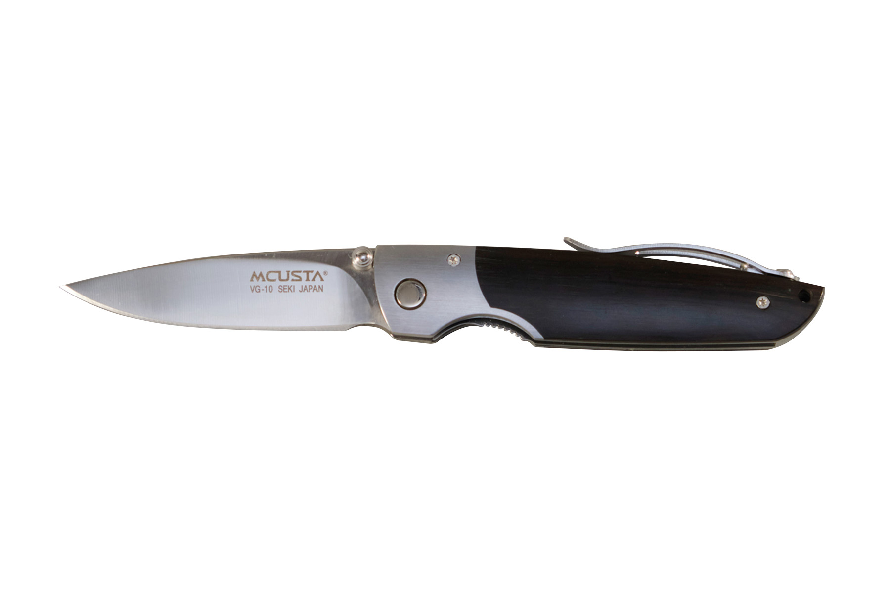 Couteau japonais Mcusta Teana - manche 10 cm ébène + mitre inox