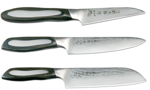 Set de 3 couteaux japonais Tojiro Flash forme japonaise