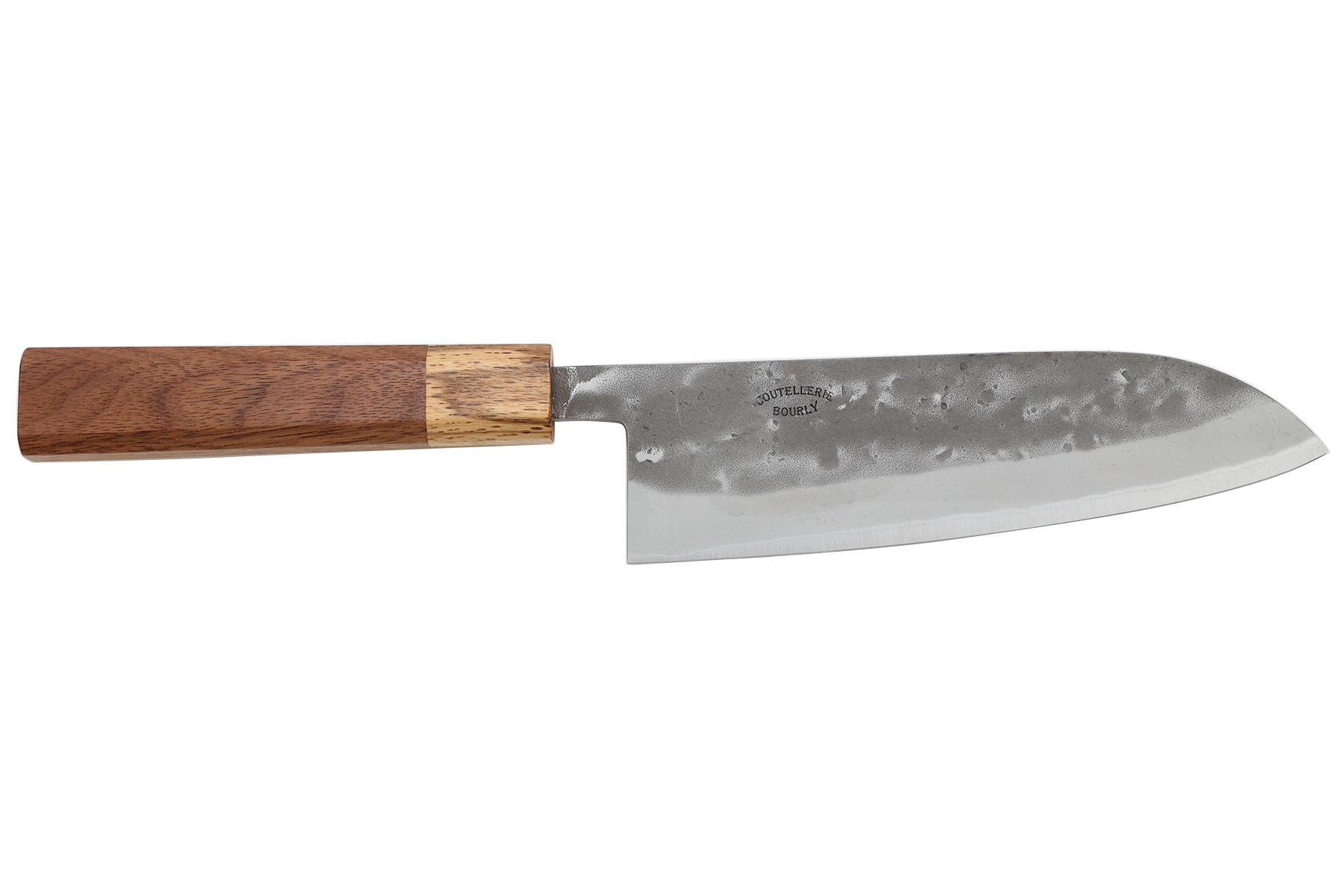 Couteau japonais Nashiji de Tadafusa & Coutellerie Bourly - Santoku 16,5 cm