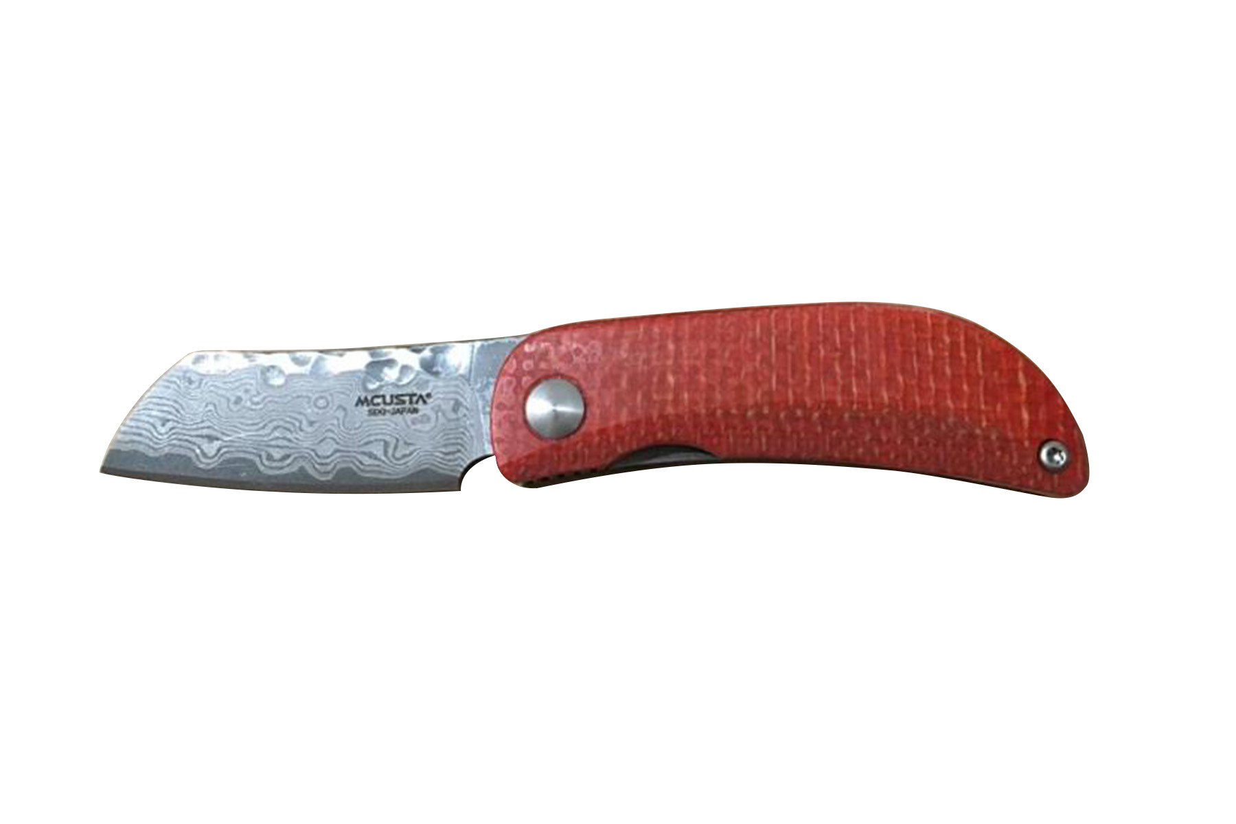 Couteau Mcusta - VG10 Damas - rouge - série limitée