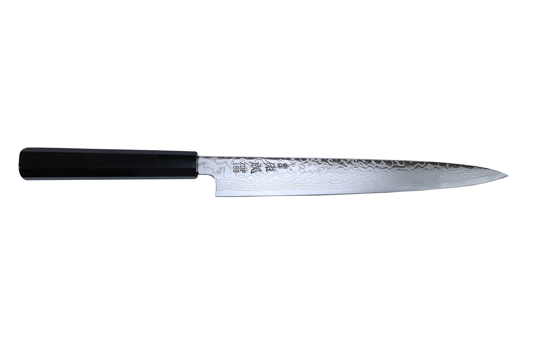 Couteau japonais Sukenari ZDP189 damas - Couteau sujihiki 27 cm