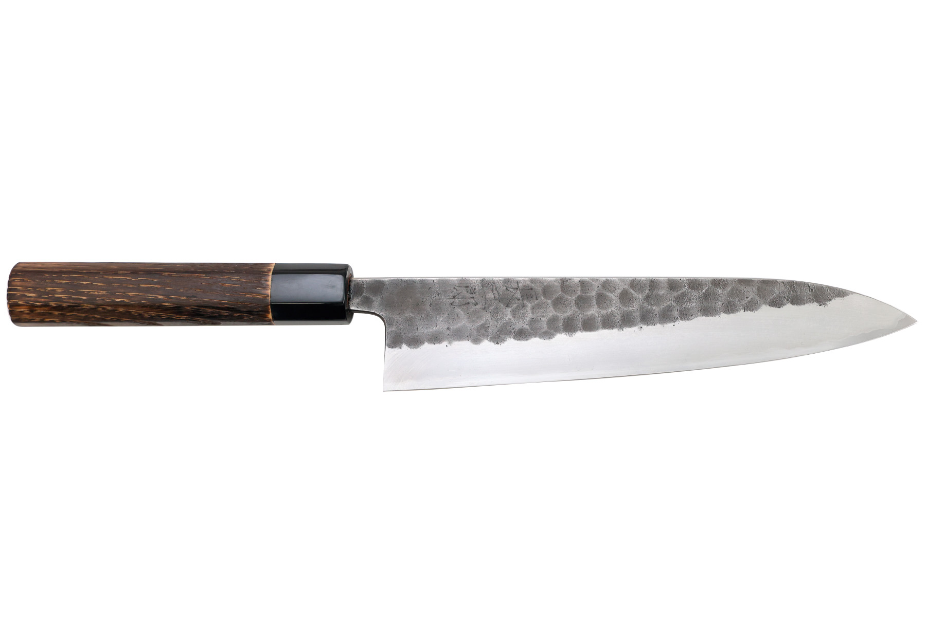 Couteau japonais Chozaburo par Wakui Kuroichi finition martelée - couteau gyuto 21 cm