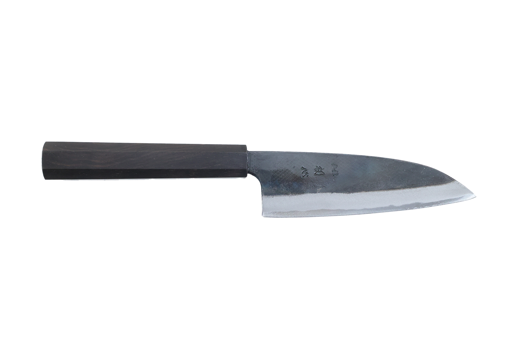 Couteau japonais artisanal de Hatsukokoro Kokugei Blue1 - Couteau ko-santoku 12 cm