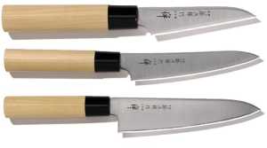 Set de 3 couteaux japonais Tojiro Zen forme européenne