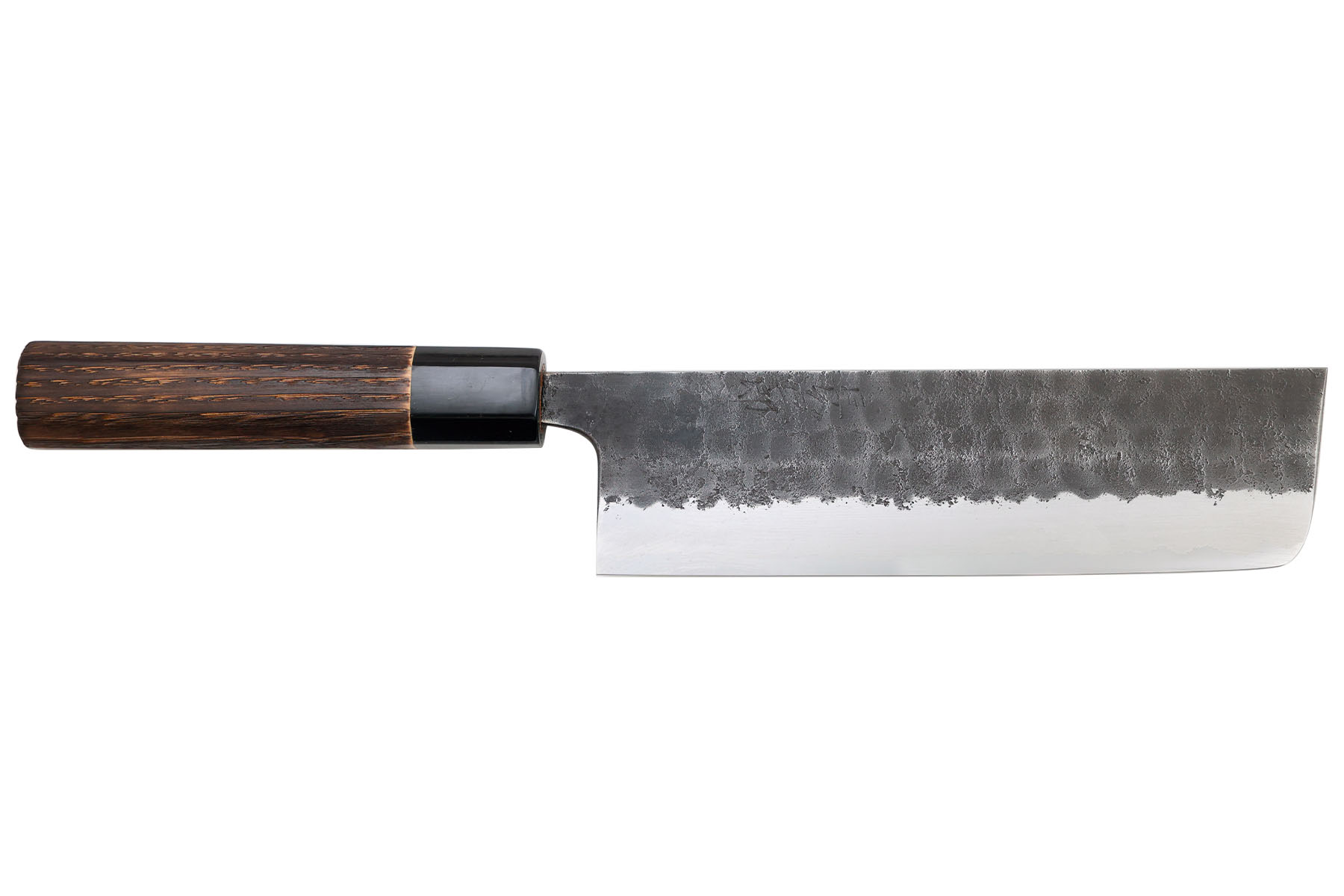 Couteau japonais Chozaburo par Toshihiro Wakui finition martelée - couteau nakiri 16,5 cm