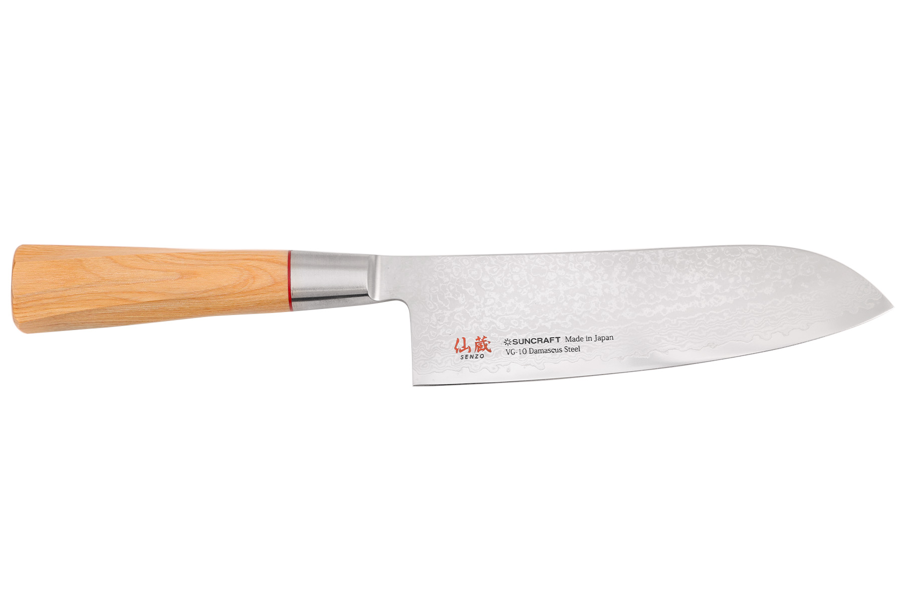 Couteau japonais Suncraft Senzo Twisted - Couteau santoku 16,5 cm