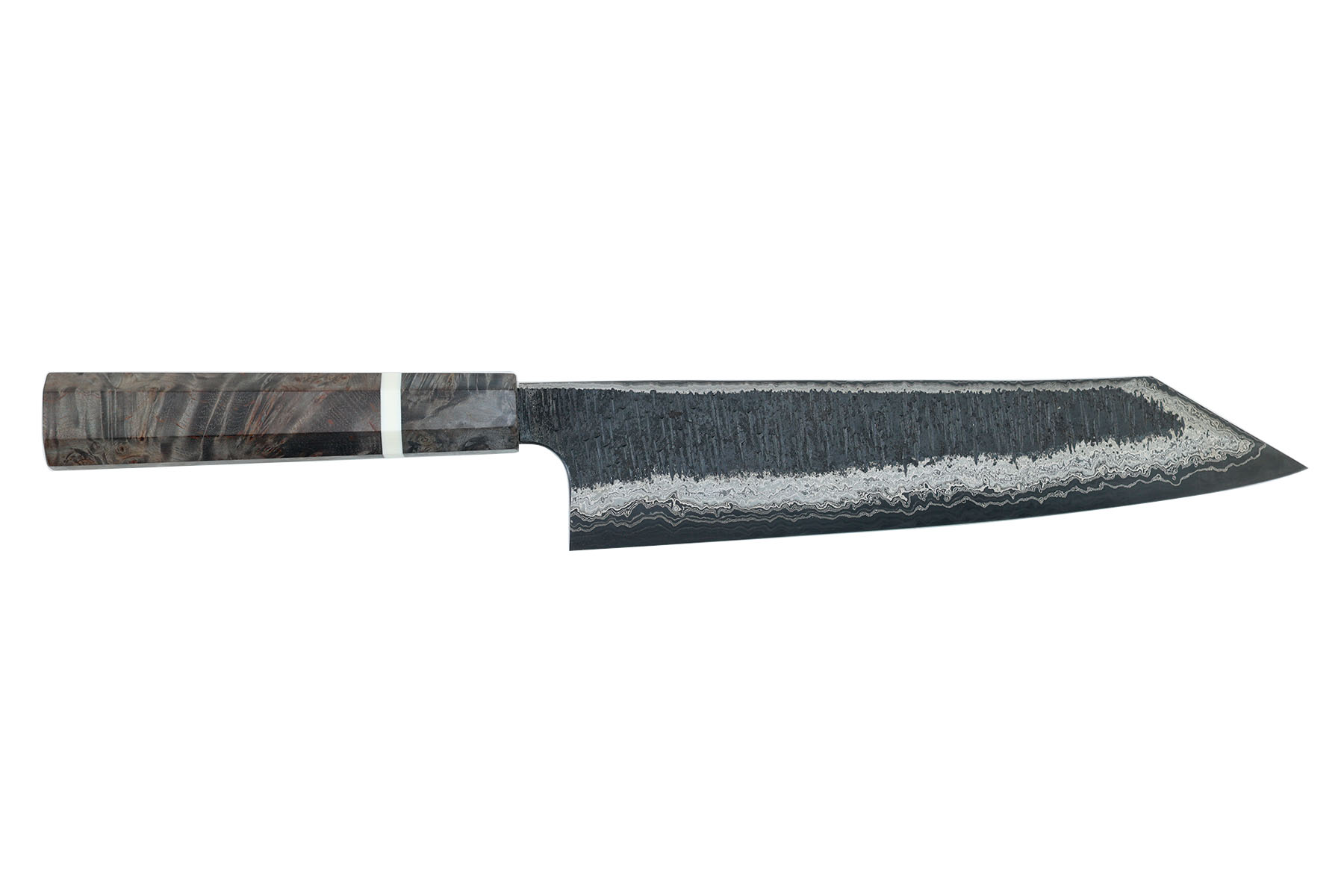 Couteau japonais de Hatsukokoro White2/Blue2 - Couteau kiri-gyuto 24 cm