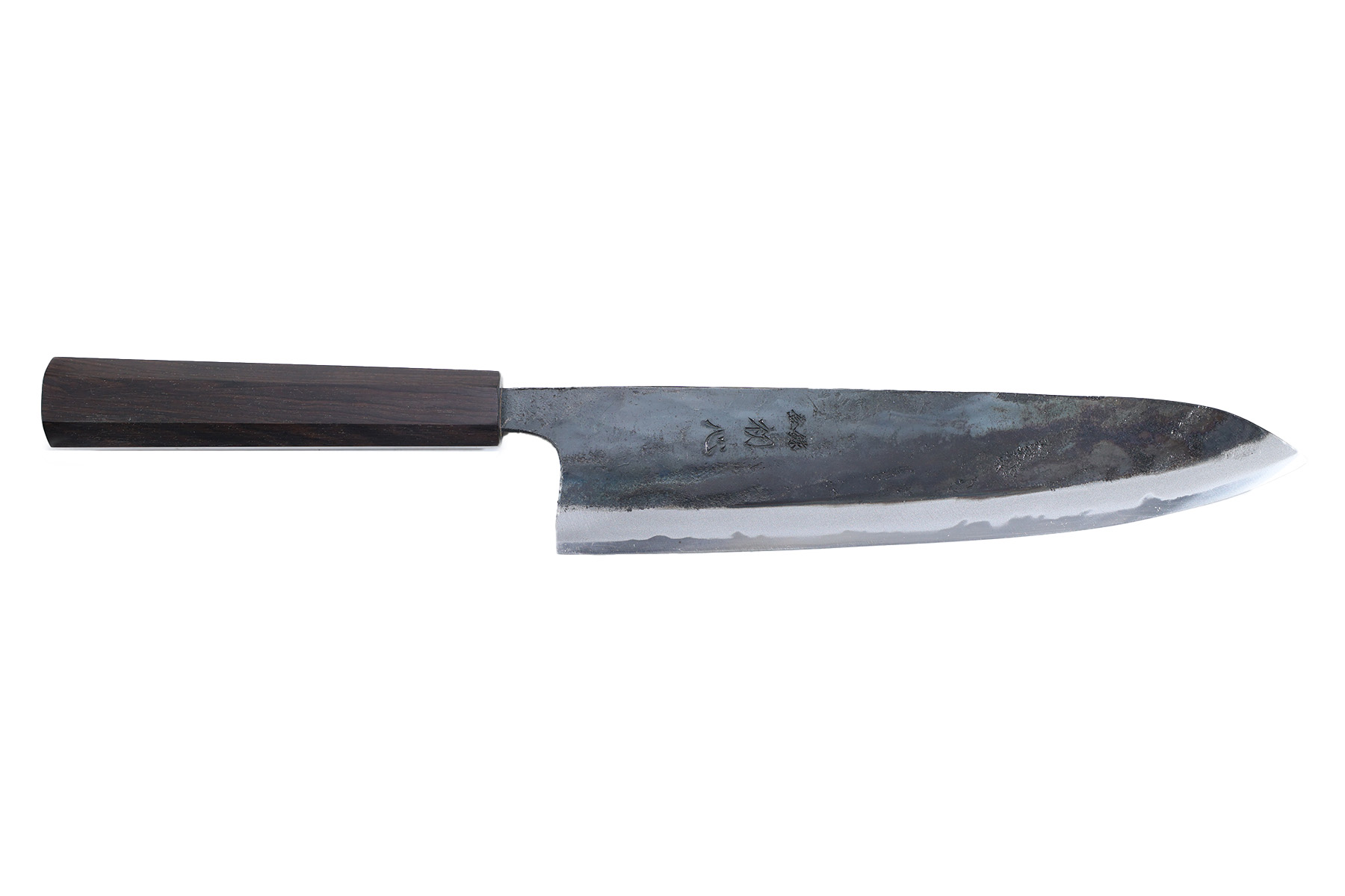 Couteau japonais artisanal de Hatsukokoro Kokugei Blue1 - Couteau gyuto 24 cm