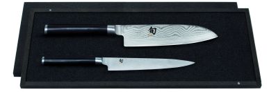 Coffret 2 couteaux Shun Damas (santoku - utilitaire)